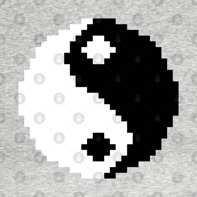 Yin Yang Pixel Art (8-bit) by Zaerisfade